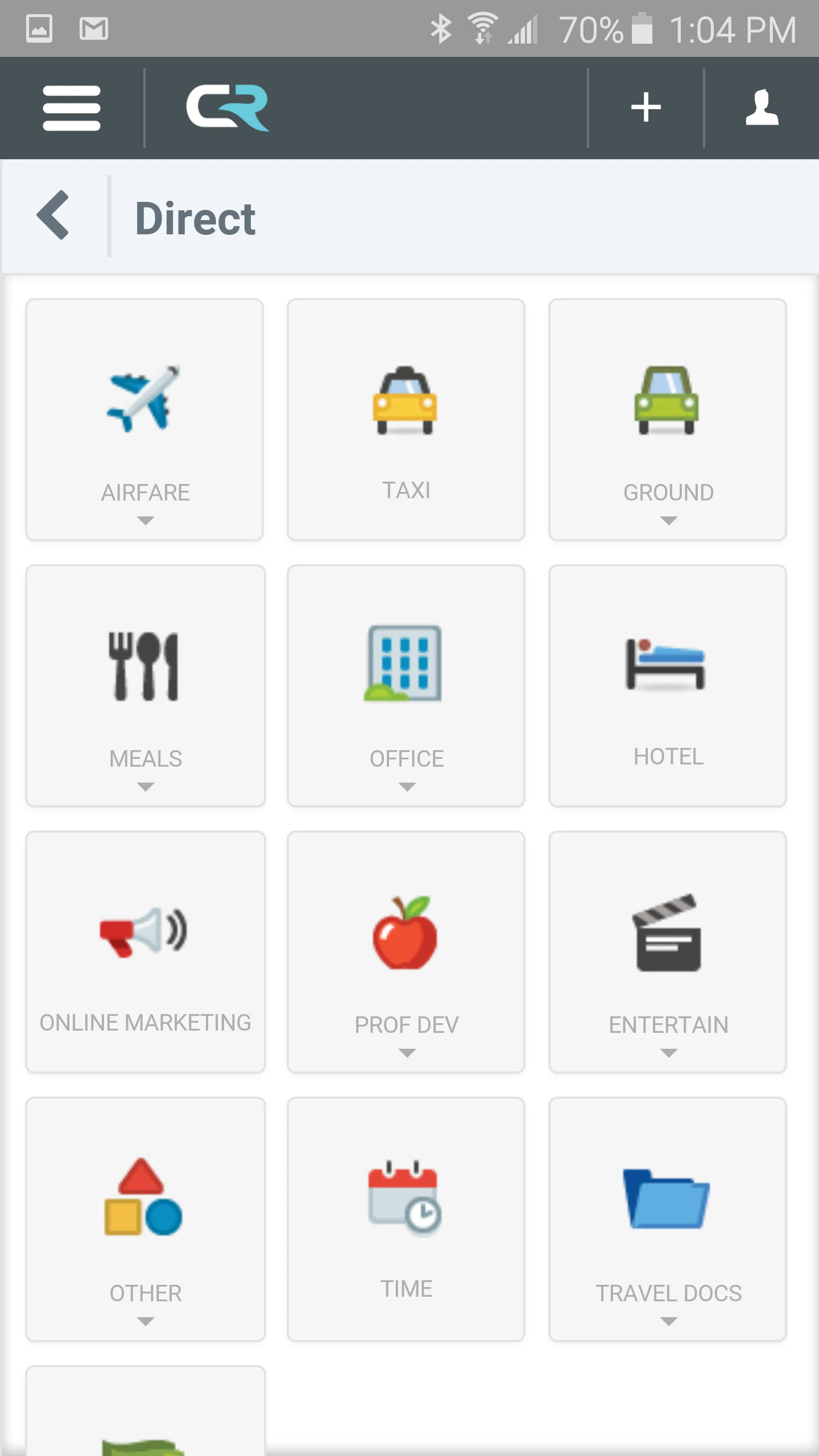 screenshot of Emburse Expense Enterprise
